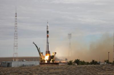 Soyuz MS-06 spacecraft successfully launched from the Baikonur cosmodrome with a new ISS crew